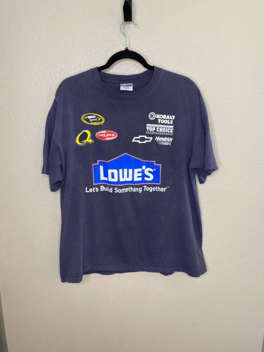 Chase Authentics NASCAR Jimmie Johnson 48 Mens XL Blue Graphic T-Shirt Racing